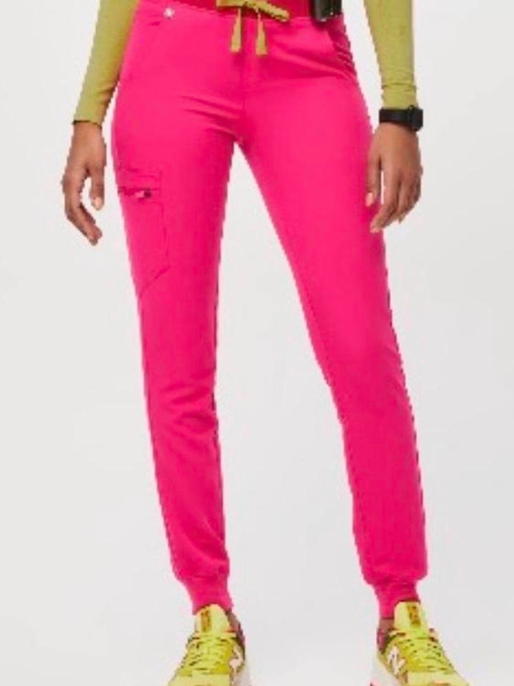 Figs Hot Pink Slim Jogger Track Pants